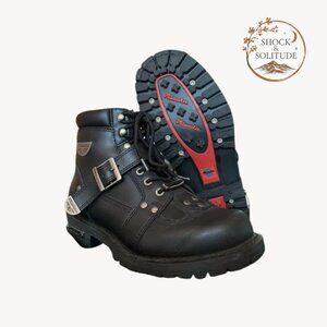 Women’s Milwaukee Motorcycle Clothing Company Leather Black Motorcycle Boots